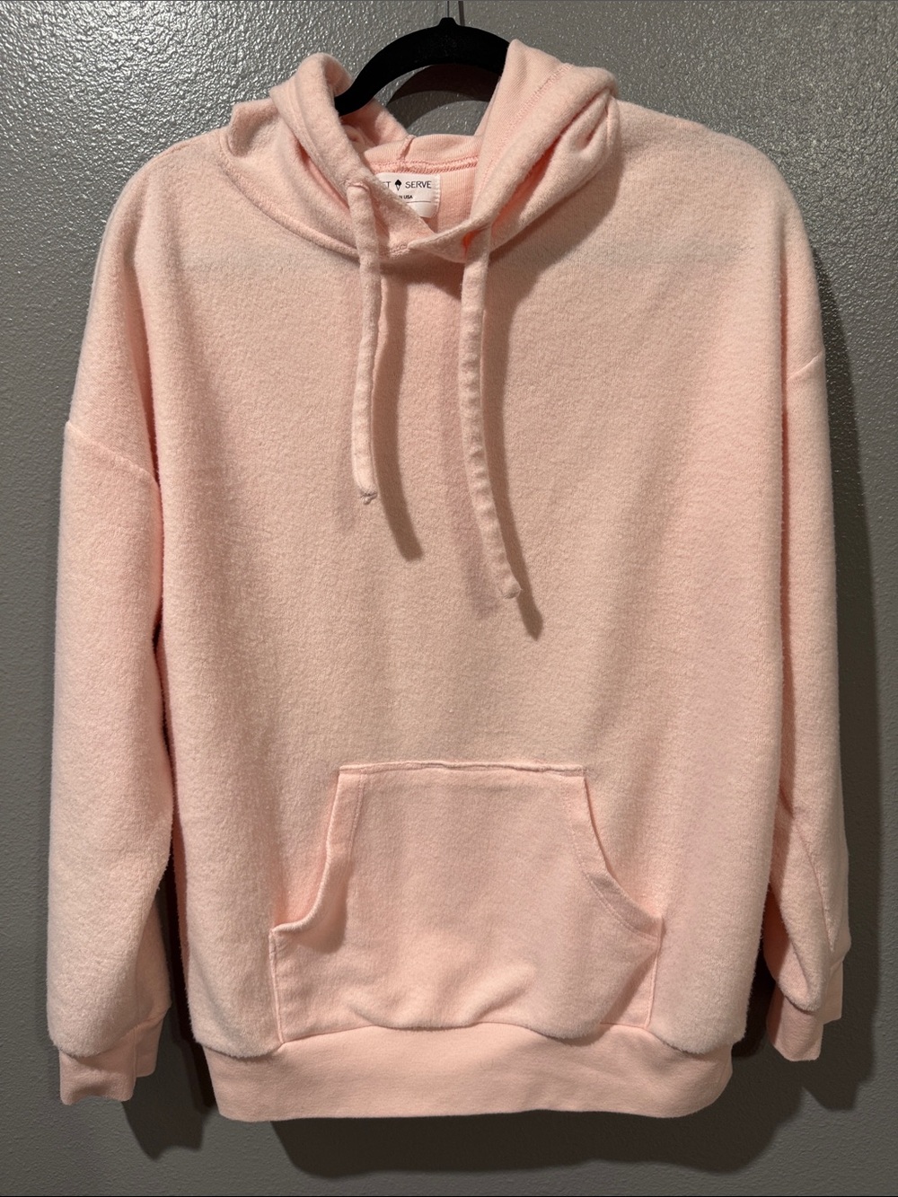 Soft Serve Clothing Pale Pink Hoodie Sweatshirt M